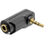 Delock audio adaptér stereo jack 3,5 mm 3 pin samec na samici pravoúhlou