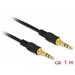 DeLOCK - Audio kabel - stereo mini jack (M) do stereo mini jack (M) - 1 m - černá 85547