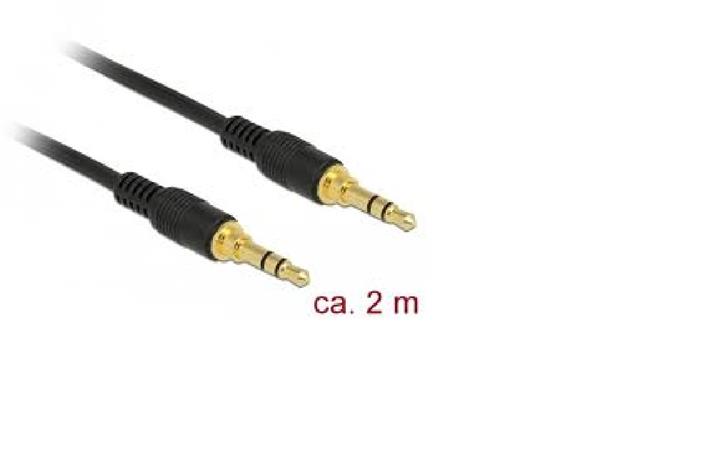 DeLOCK - Audio kabel - stereo mini jack (M) do stereo mini jack (M) - 2 m - černá 85549