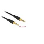 DeLOCK - Audio kabel - stereo mini jack (M) do stereo mini jack (M) - 2 m - černá 85549