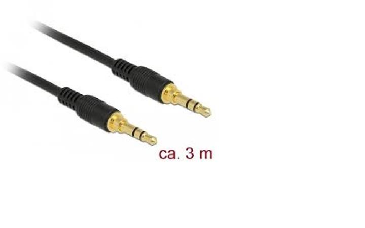 DeLOCK - Audio kabel - stereo mini jack (M) do stereo mini jack (M) - 3 m - černá 85551