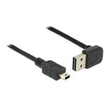 Delock Cable EASY-USB 2.0-A male up/down angled > USB 2.0 mini male 1 m 83543