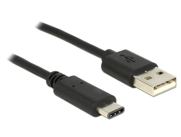 Delock Cable USB 2.0 Type-A male > USB Type-C™ 2.0 male 2.0 m black 83327