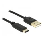 Delock Cable USB 2.0 Type-A male > USB Type-C™ 2.0 male 2.0 m black 83327