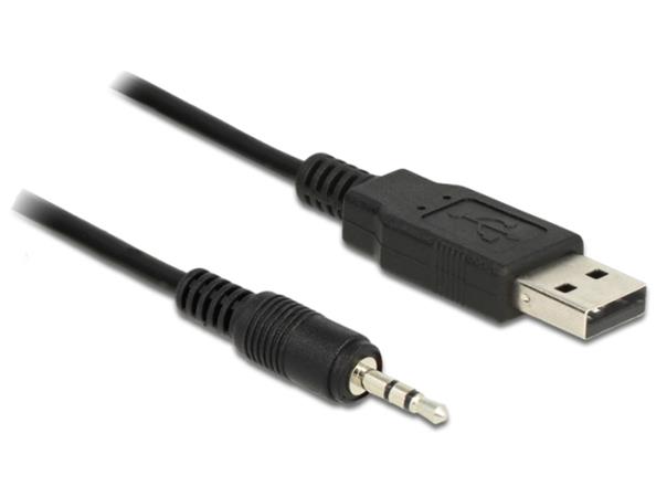 Delock Cable USB TTL male > 2.5 mm 3 pin stereo jack male 1.8 m (3.3 V ) 83789