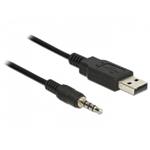 Delock Cable USB TTL male > 3.5 mm 4 pin stereo jack male 1.8 m (5 V) 83778