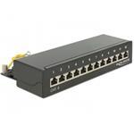 Delock Desktop Patch Panel 12 Port Cat.6 black 87296