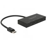 Delock Displayport 1.2 Splitter 1 x Displayport in > 4 x Displayport out 4K 87694