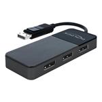 DeLock DisplayPort 1.4 Splitter 1 x DisplayPort in > 3 x DisplayPort out - Rozdělovač video / audio 87737