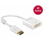 DeLOCK Displayport to DVI Adapter - Nástroj pro převod videa - DVI - DisplayPort - bílá 62600