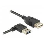 DeLOCK Easy - Prodlužovací šňůra USB - USB (M) levý/pravý úhel, reverzibilní do USB (F) - USB 2.0 - 85177