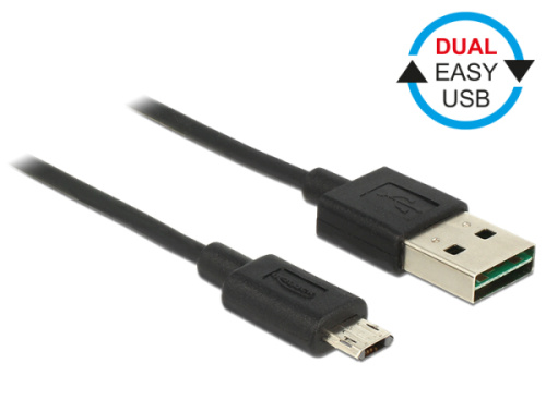 DeLOCK EASY-USB - Kabel USB - Micro USB typ B (M) do USB (M) - 2 m - černá 83850