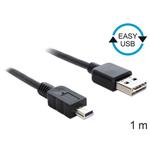 DeLOCK EASY-USB - Kabel USB - mini-USB typ B (M) do USB (M) - 1 m - černá 83362