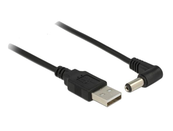 DeLOCK - Elektrický kabel - DC jack 5,5 x 2,1 mm (M) do USB (pouze napájení) (M) - 1.5 m - konektor 83578