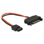 DeLOCK - Elektrický kabel - SATA napájení (M) do Slimline SATA power (F) - 10 cm