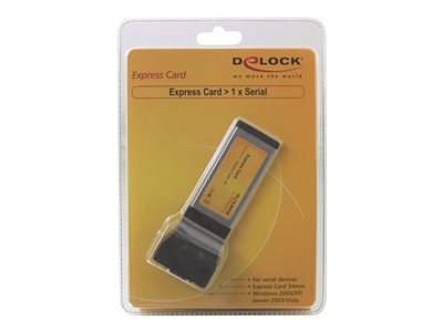 DeLock Express Card to 1x serial - Sériový adaptér - ExpressCard - RS-232 66211