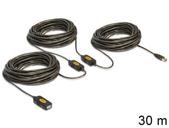 DeLOCK Extension cable USB 2.0 - Prodlužovací šňůra USB - USB (M) do USB (F) - 30 m - aktivní 83453