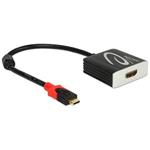 DeLOCK - Externí video adaptér - USB-C - HDMI - černá - maloobchod 62730