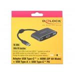 DeLOCK - Externí video adaptér - VL101 - USB-C 3.1 - HDMI - šedá - maloobchod 62991