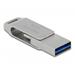 Delock Flash disk USB 3.2 Gen 1, USB-C™ + Typ-A, 128 GB - kovový krytDelock Flash disk USB 3.2 Gen 1, USB-C™ + Typ 54076