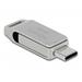 Delock Flash disk USB 3.2 Gen 1, USB-C™ + Typ-A, 128 GB - kovový krytDelock Flash disk USB 3.2 Gen 1, USB-C™ + Typ 54076