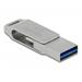 Delock Flash disk USB 3.2 Gen 1, USB-C™ + Typ-A, 32 GB - kovový kryt 54074