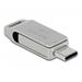 Delock Flash disk USB 3.2 Gen 1, USB-C™ + Typ-A, 32 GB - kovový kryt 54074