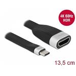 Delock FPC plochý stuhový kabel, USB Type-C™ na HDMI (DP Alt Mode) 4K 60 Hz, 13,5 cm 86729