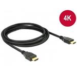 DeLOCK - HDMI s kabelem Ethernet - HDMI (M) do HDMI (M) - 1 m - trojnásobně stíněná kroucená dvouli 84713