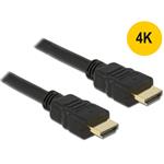 DeLOCK - HDMI s kabelem Ethernet - HDMI (M) do HDMI (M) - 50 cm - černá - podporuje 4K 84751