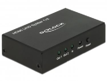 Delock HDMI UHD Splitter 1 x HDMI in >2 x HDMI out 4K 18682