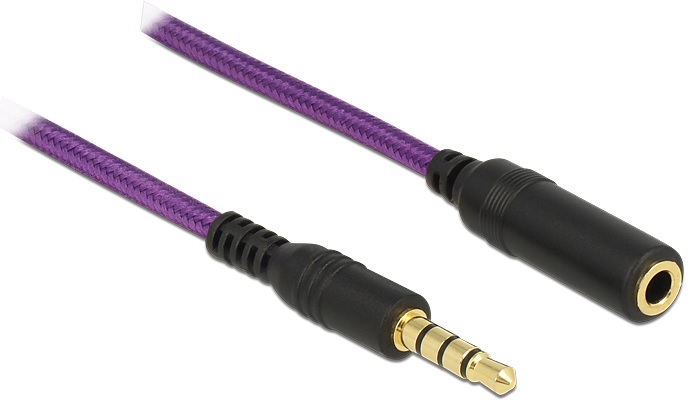 DeLOCK - Headset extension cable - 4 pólový mini jack (M) do 4 pólový mini jack (F) - 2 m - odstíně 85624