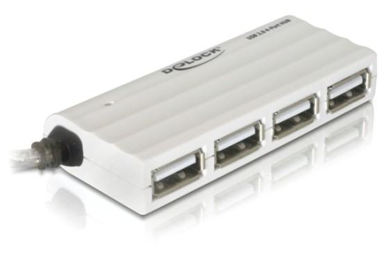 DeLock HUB USB 2.0 - Rozbočovač - 4 x USB 2.0 - desktop 87445