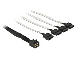 DeLOCK - Interní kabel SAS - SAS 6Gbit/s - 4 x Mini SAS HD (SFF-8643) do SATA, postranní - 50 cm 83315