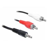 Delock kabel Audio DC jack 3.5 mm samec > 2 x Cinch samec 10 m