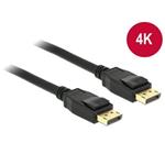 DeLOCK - Kabel DisplayPort - DisplayPort (M) do DisplayPort (M) - 2 m - opatřený západkou - černá 83806