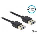 Delock Kabel EASY-USB 2.0-A samec > samec 3 m 83462