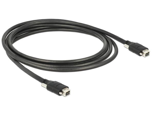 Delock kabel FireWire 9 pin samec se šroubky > 9 pin samec se šroubky 3m 83593