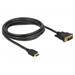 Delock Kabel HDMI na DVI 24+1 obousměrný 2 m 85654