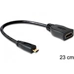 Delock Kabel High Speed HDMI s Ethernetem - micro D samec > A samice 65391