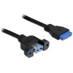 Delock kabel interní 19pin USB 3.0 > 1 x USB 3.0-A samice 83118