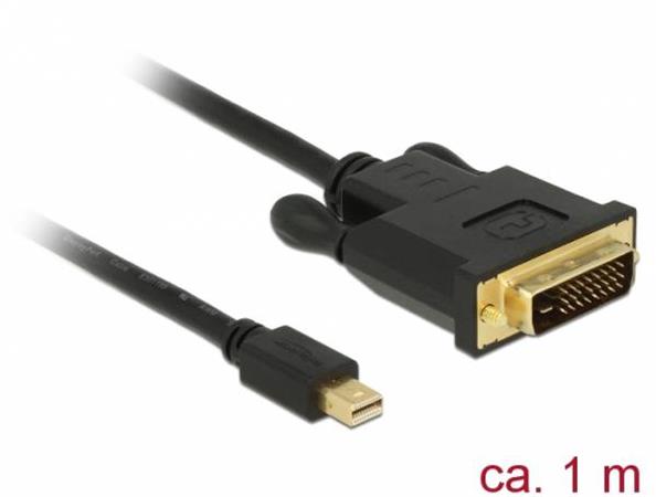 Delock Kabel mini Displayport 1.1 samec > DVI 24+1 samec 1 m 83988