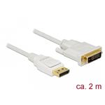 DeLOCK - Kabel obrazovky - jeden spoj - DisplayPort (M) do DVI-D (M) - DisplayPort 1.2 - 2 m - pasi 83814