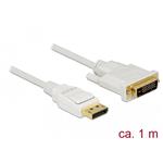 DeLOCK - Kabel obrazovky - jeden spoj - DisplayPort (M) do DVI-D (M) - DisplayPort 1.2a - 1 m - pas 83813