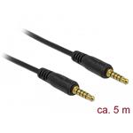 Delock Kabel Stereo Jack 3,5 mm 5 pin samec samec 5 m černý 85699