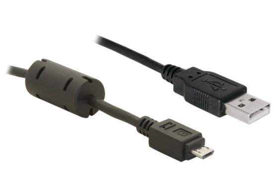 Delock kabel USB 2.0 A samec > micro-USB B samec, ferit, 3 m 82336