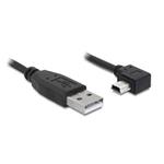 Delock kábel USB 2.0 A-samec > USB mini-B 5-pin samec pravouhlý, 1 meter 82681