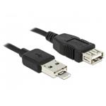 Delock Kabel USB 2.0 typ A + Micro-B combo samec to USB 2.0 type A samice OTG (20cm) 83609