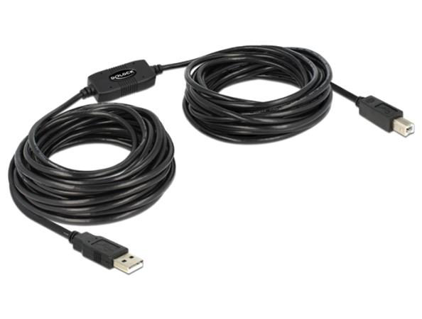 Delock Kabel USB 2.0 typ A samec > USB 2.0 typ B samec 11 m 82915