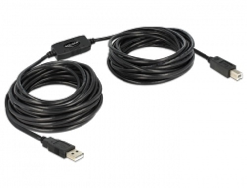 Delock Kabel USB 2.0 typ A samec > USB 2.0 typ B samec 20 m 83557